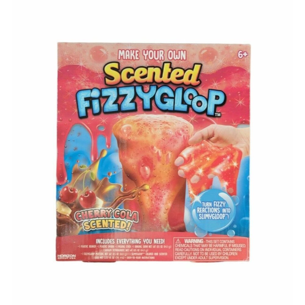 Cherry Cola Scented Fizzy Slime Gloop STEM DIY Project Kids Science Christmas